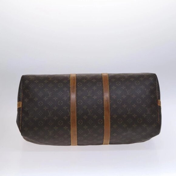 LOUIS VUITTON Monogram Keepall Bandouliere 55 Boston Bag - Picture 10 of 16
